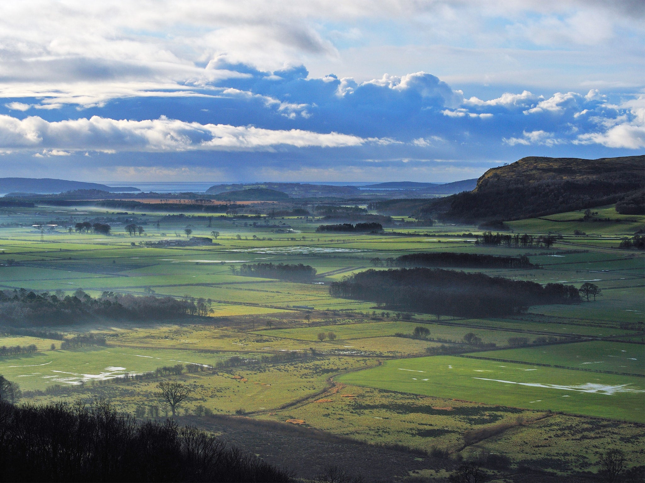 The Lyth Valley near Kendal; there is a small RSPB reserve in the valley