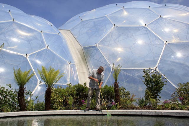 The Eden Project near St Austell, Cornwall