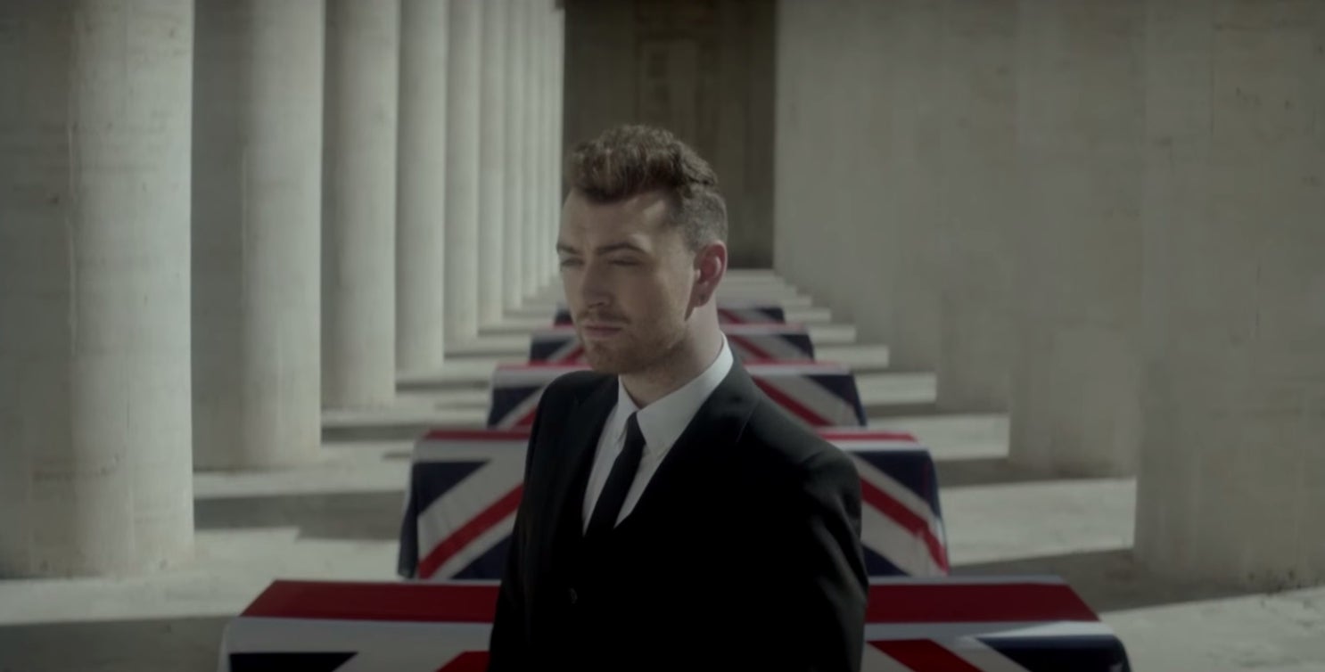 Sam Smith in the video for ‘‘Writing’s on the Wall’, a song from the Bond film ‘Spectre’