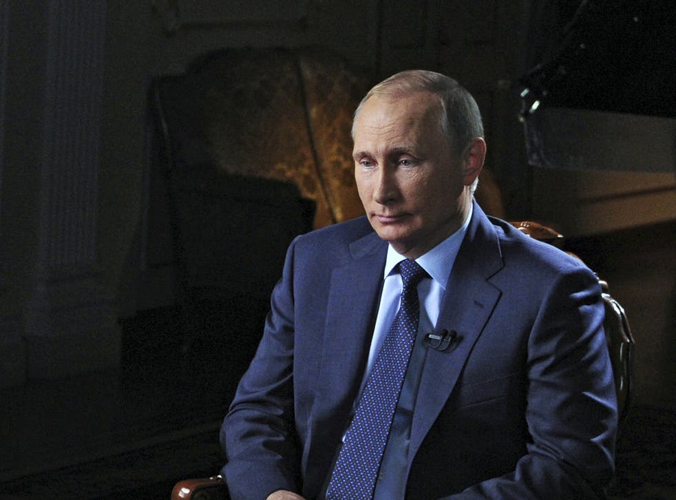 Russian Prime Minister Vladimir Putin has ordered Russian airstrikes against President Assad's foes