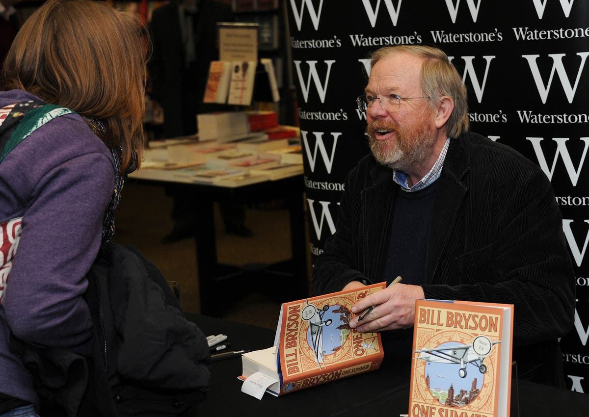 Bill Bryson would no longer accept an honour from the Queen because 'there's a tendency for it to make people just stop trying'