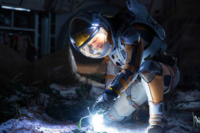 Daunting task: Matt Damon stars in the film version of Andy Weir's The Martian