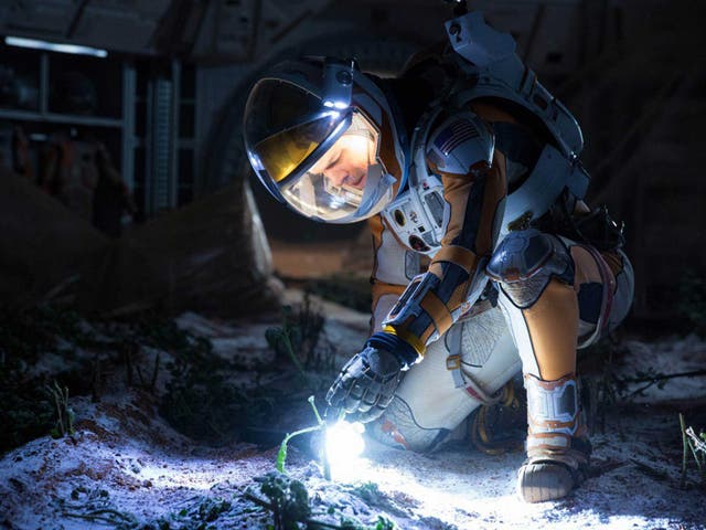 Daunting task: Matt Damon stars in the film version of Andy Weir's The Martian