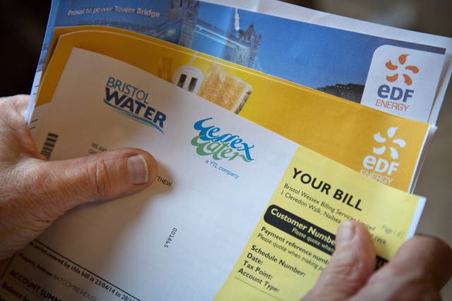 Many utility bills will increase from 1 April 