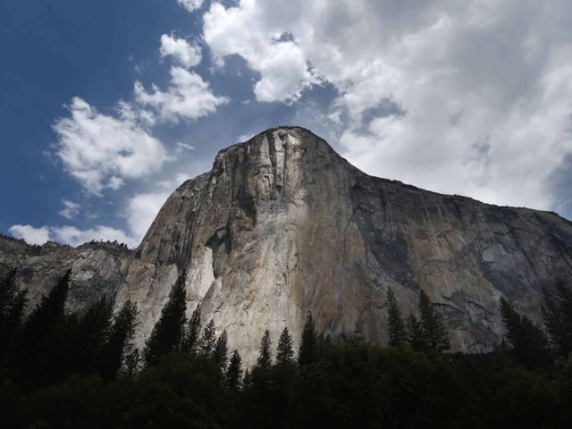 <p>The 3,000-foot granite wall called El Capitan is located in Yosemite national park, California, US.&nbsp;</p>