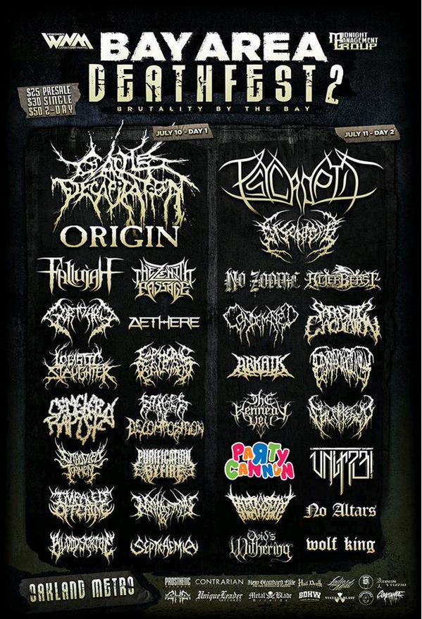 Brutal Death Metal Band Logos
