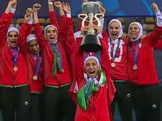 Eight of Iran’s women’s football team accused of being men 