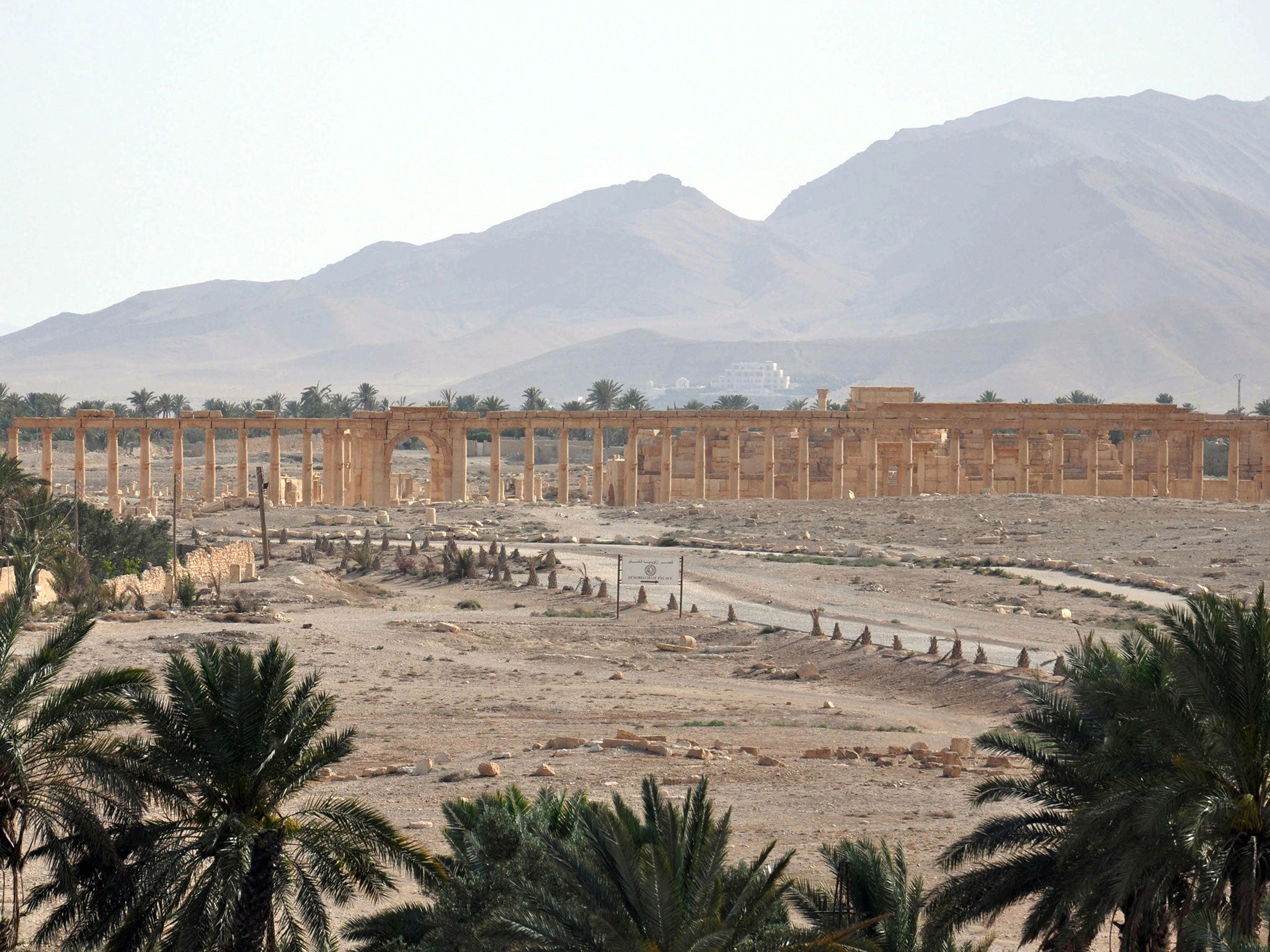 The ancient Syrian city of Palmyra