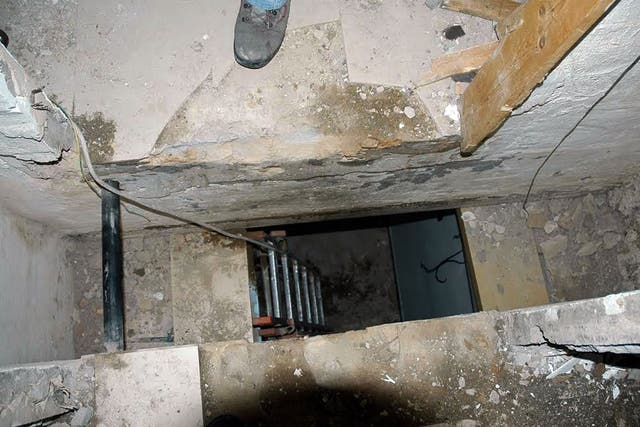 The Camorra boss Michael Zagaria’s bunker, which had 5ft thick concrete walls, where he hid for 16 years