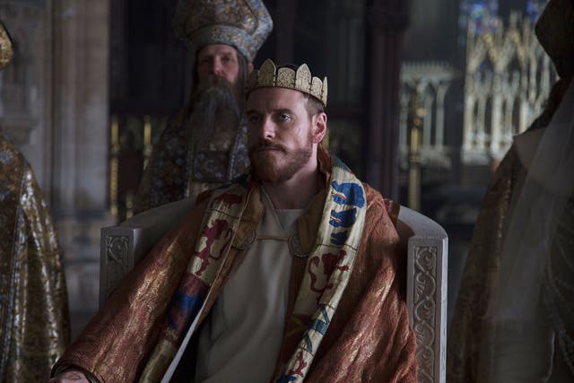 Crown of gory: Michael Fassbender stars in Justin Kurzel’s bloody, bold and resolutely bleak adaptation of ‘Macbeth’