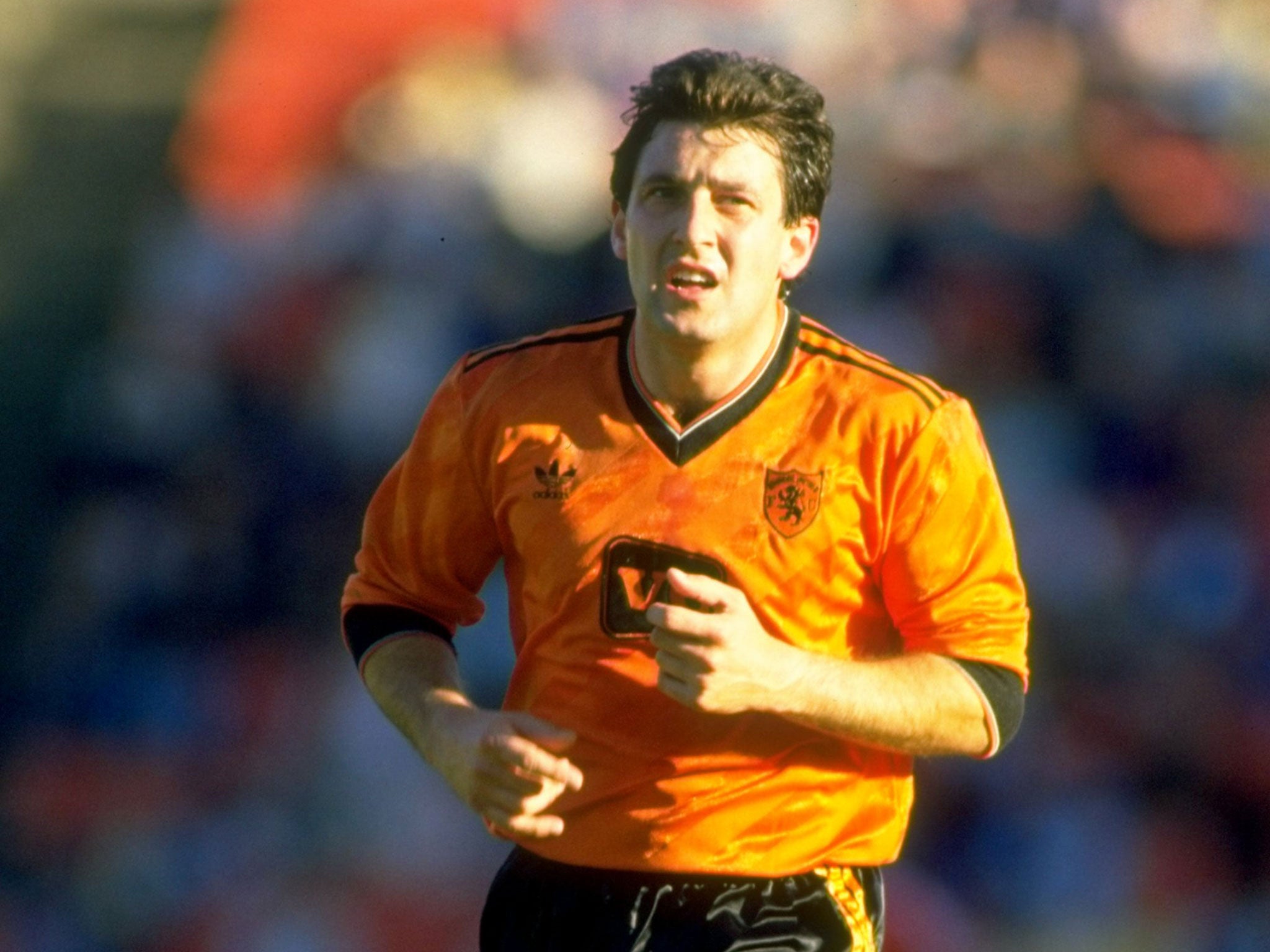 Glory days: Milne in action for Dundee Utd in 1985