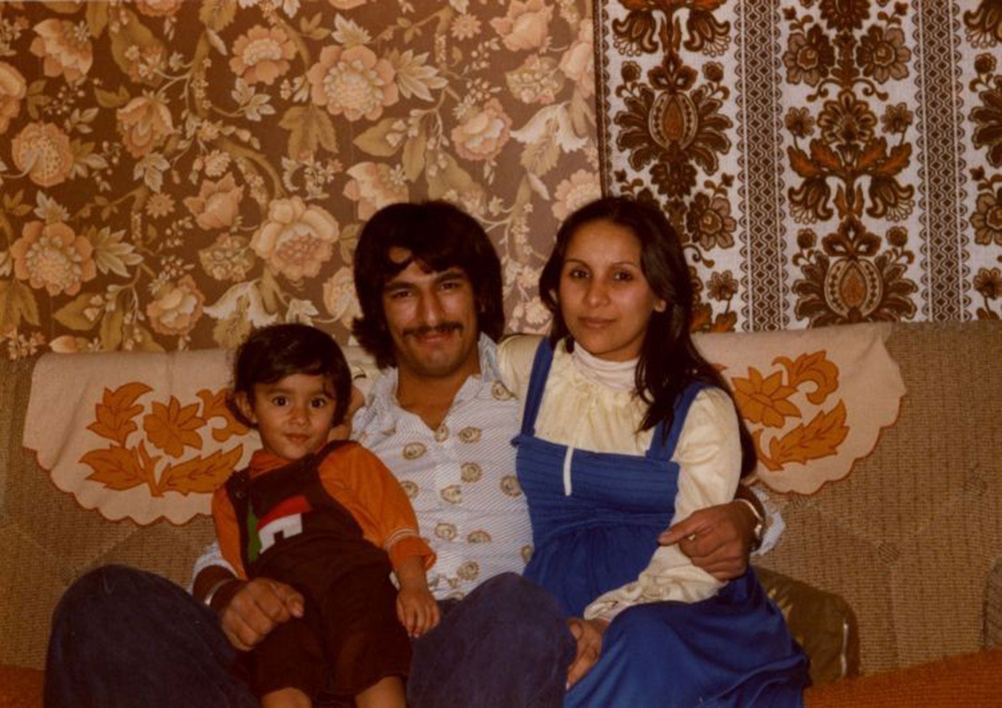 Anita Rani, left, as a child with her parents