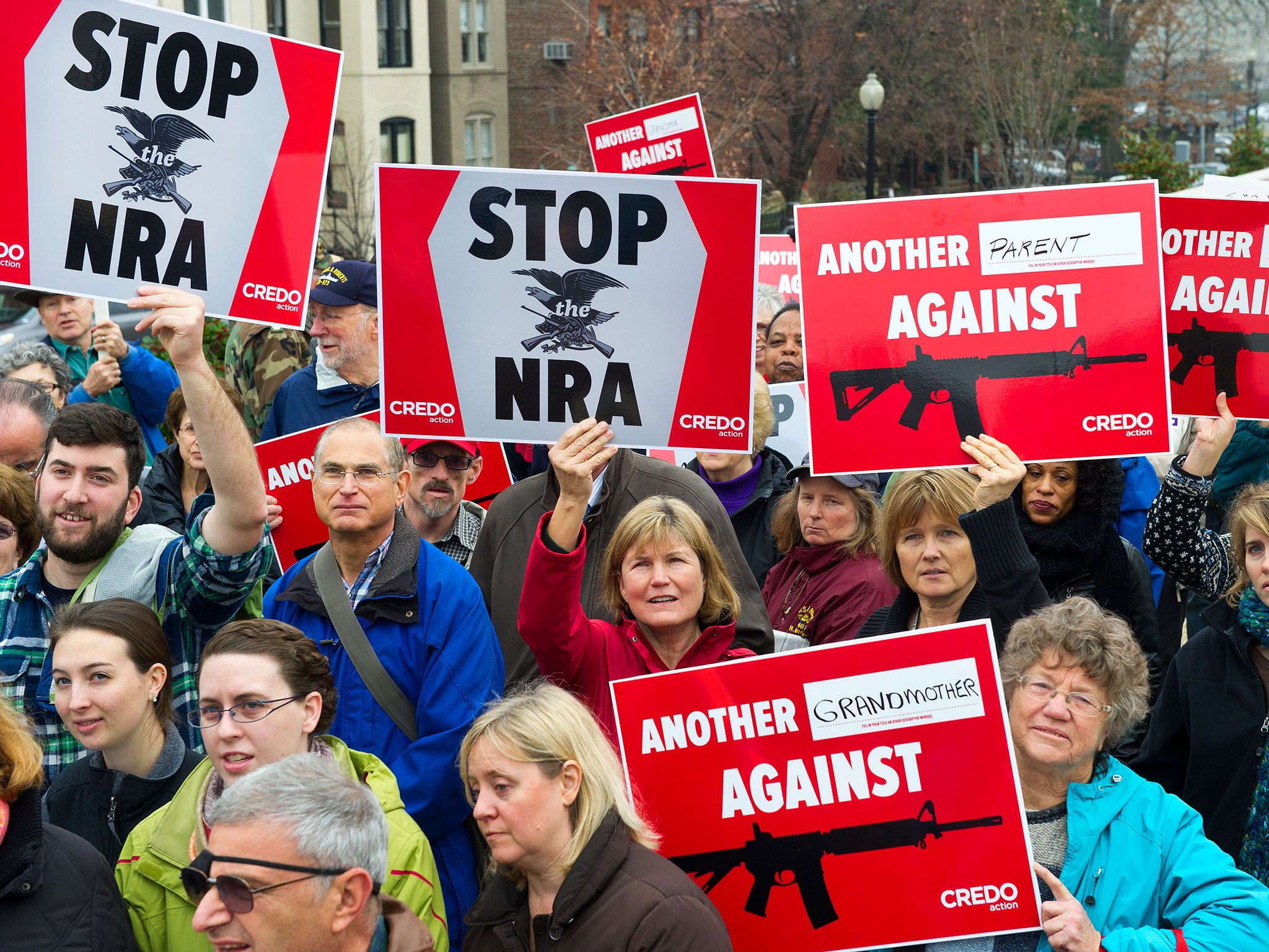 The NRA is frequently targeted with protests by anti-gun campaigners