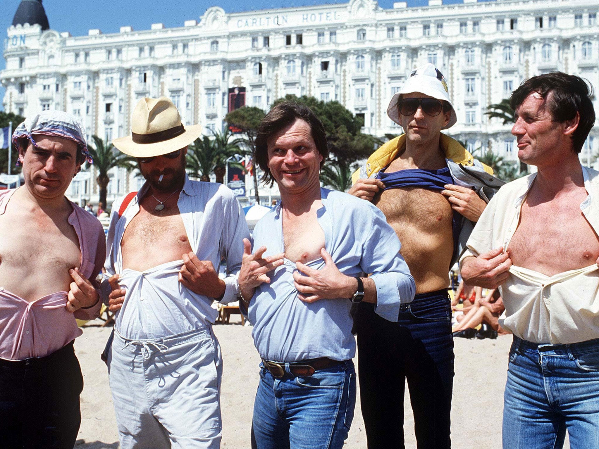 The Monty Python Cast in 1983: From left to right, Terry Jones, Eric Idle, Terry Gilliam, Graham Chapman and Michael Palin (Rex)