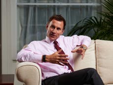 Hunt says he can change perceptions of how Tories handle the NHS
