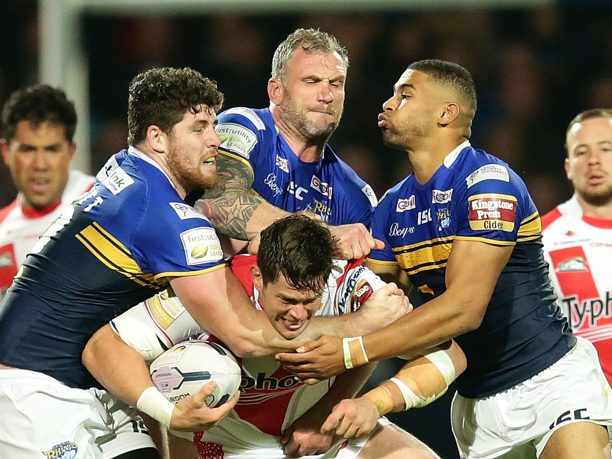 Jamie Peacock (centre) will retire after the Grand Final