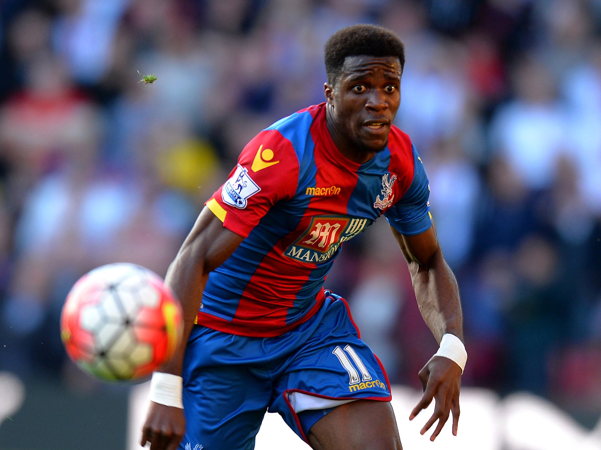 Zaha in action during the victory over Watford last week