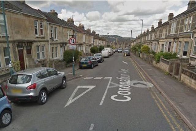 The bus came nose to nose with the a Volkswagen Lupo  on Coronation Avenue, Bath