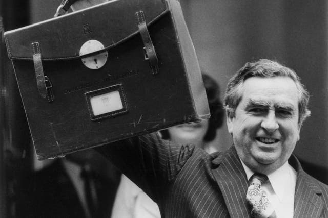 <p>Denis Healey was forced into mini-Budgets </p>