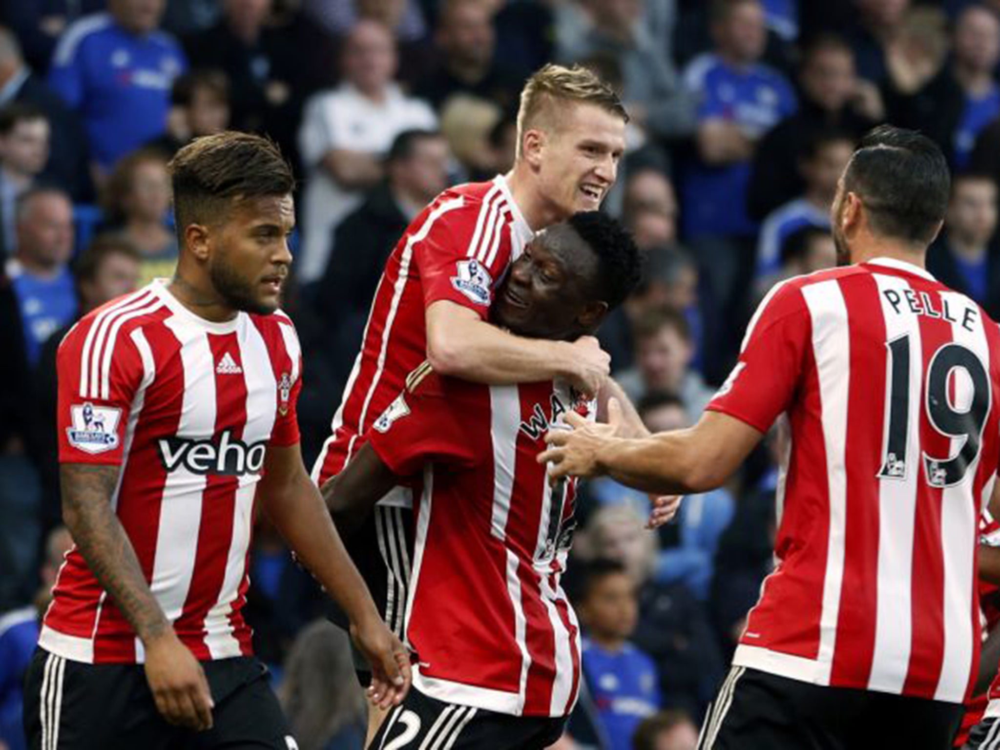 Steven Davis equalises for the Saints