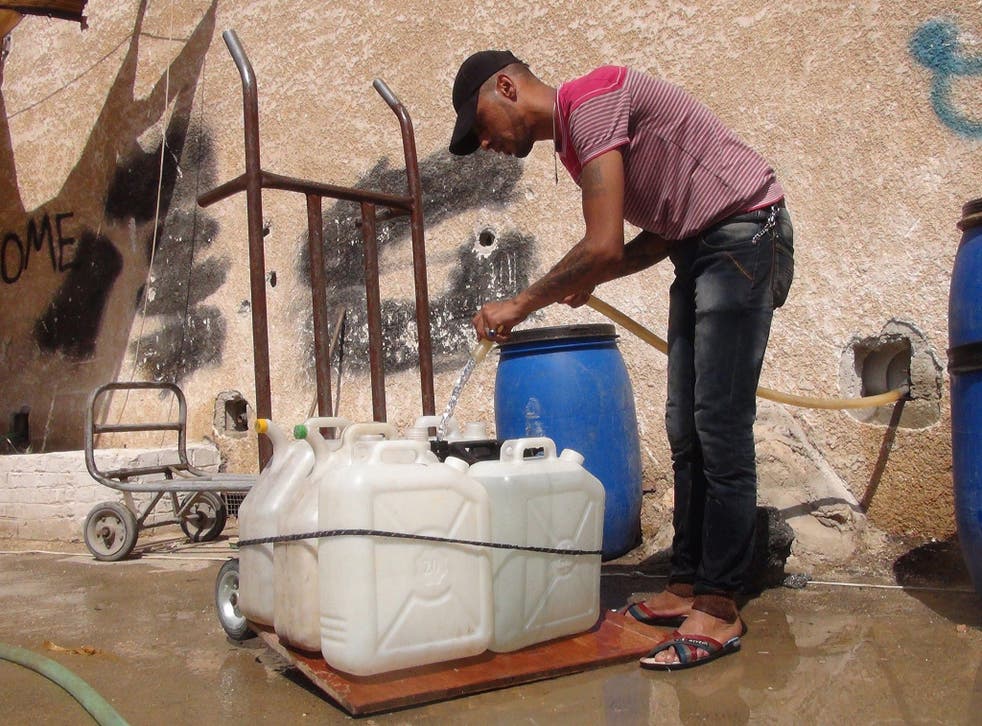 A shortage of clean water has led to typhoid outbreaks in Syria