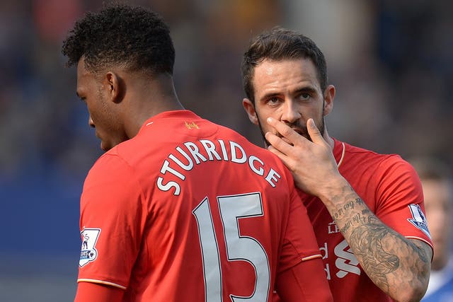Liverpool strikers Daniel Sturidge and Danny Ings