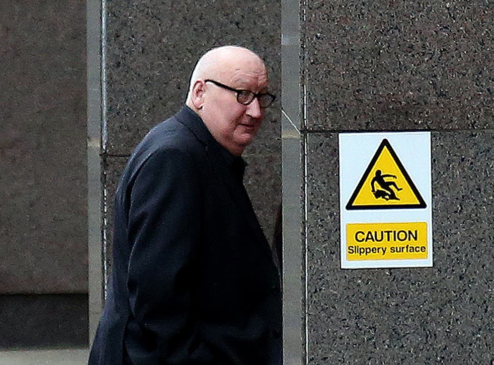 Harry Clarke, who was driving a bin lorry when it crashed killing six people, arrives at Glasgow Sheriff Court