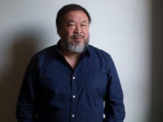 Chinese artist Ai Weiwei poses as drowned Syrian toddler