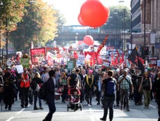 Anti-austerity protest outside Tory conference 'was peaceful'