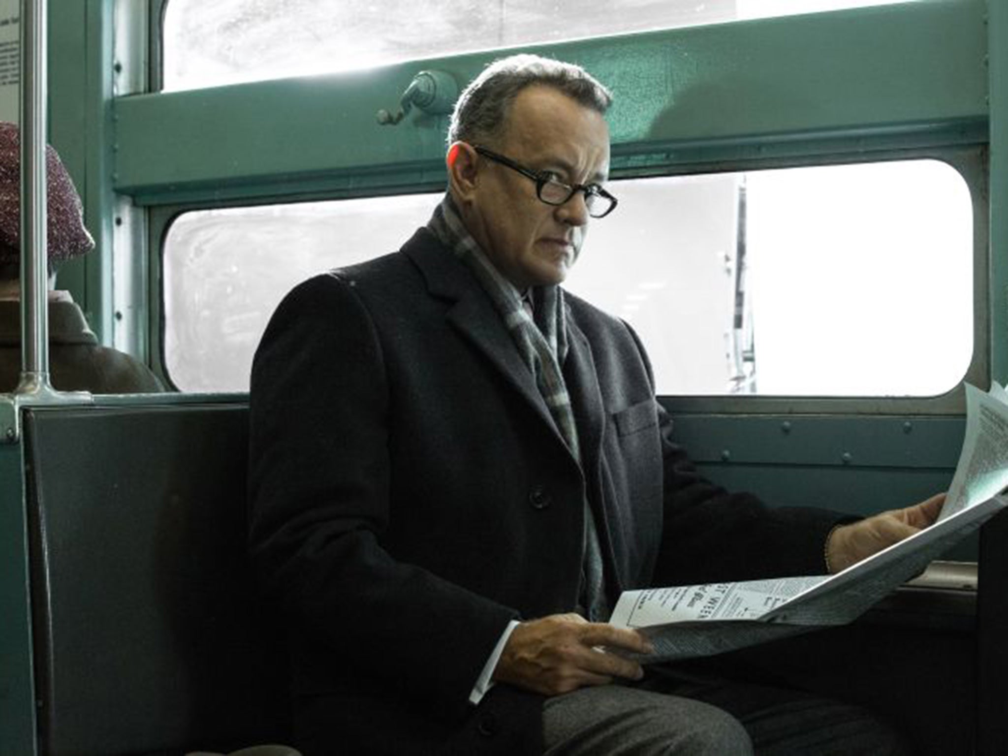 Tom Hanks as lawyer James Donovan in Steven Spielberg’s ‘Bridge of Spies’