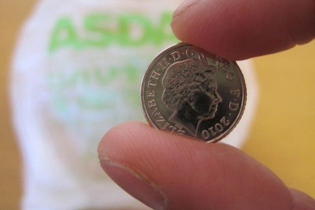 The new 5p levy will be imposed on big stores in England on Monday 5th October
