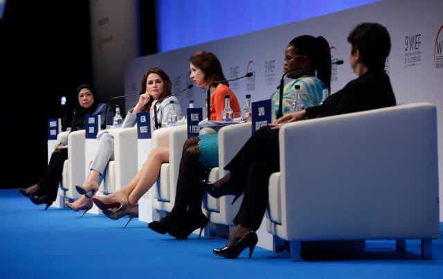 Some of the world's leading businesswomen presenting at the World Islamic Economic Forum at ExCel in London
