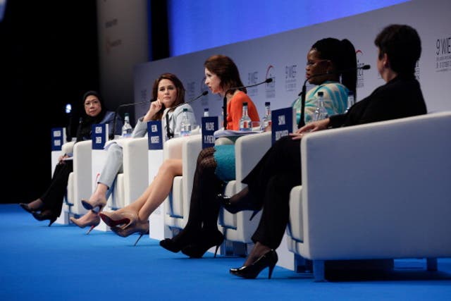 Some of the world's leading businesswomen presenting at the World Islamic Economic Forum at ExCel in London