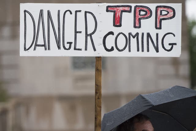 Anti-TPP banner