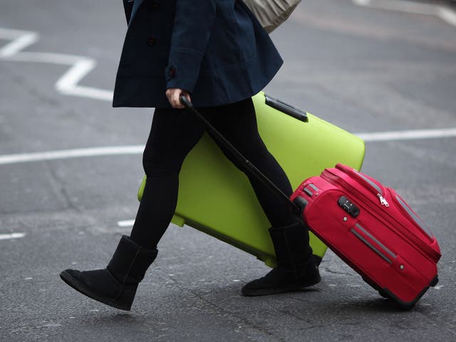Some airlines allow two passengers to pool their luggage allowances