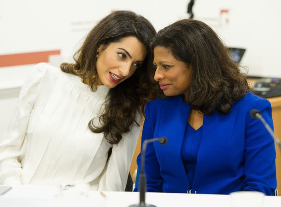 Lawyer Amal Clooney and Laila Ali, the wife of Mohamed Nasheed, hailed the UN’s decision