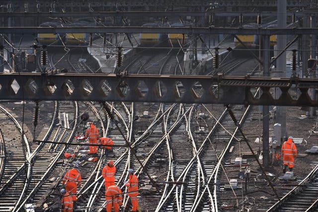 Network Rail looks after 20,000 miles of track and has debts of close to £40bn