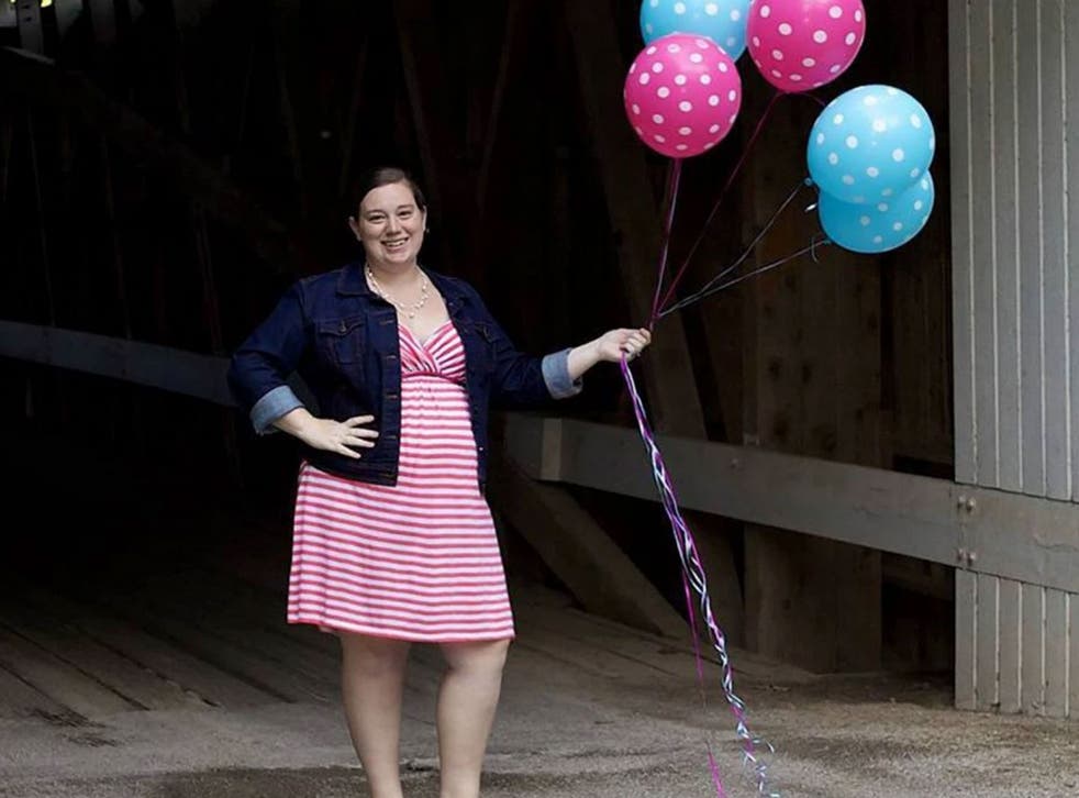 Lexi Oliver Fretz posed for this photo the day before she gave birth to her son, Walter, who was stillborn