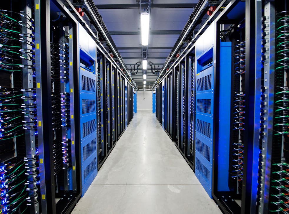 Thousands of servers are pictured at the new Facebook Data Center, its first outside the US on November 7, 2013 in Lulea, in Swedish Lapland