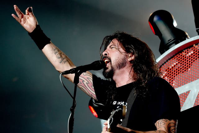 Dave Grohl has been performing in a throne for months after breaking his leg
