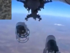 Russian jet films Syria bombing with Go Pro