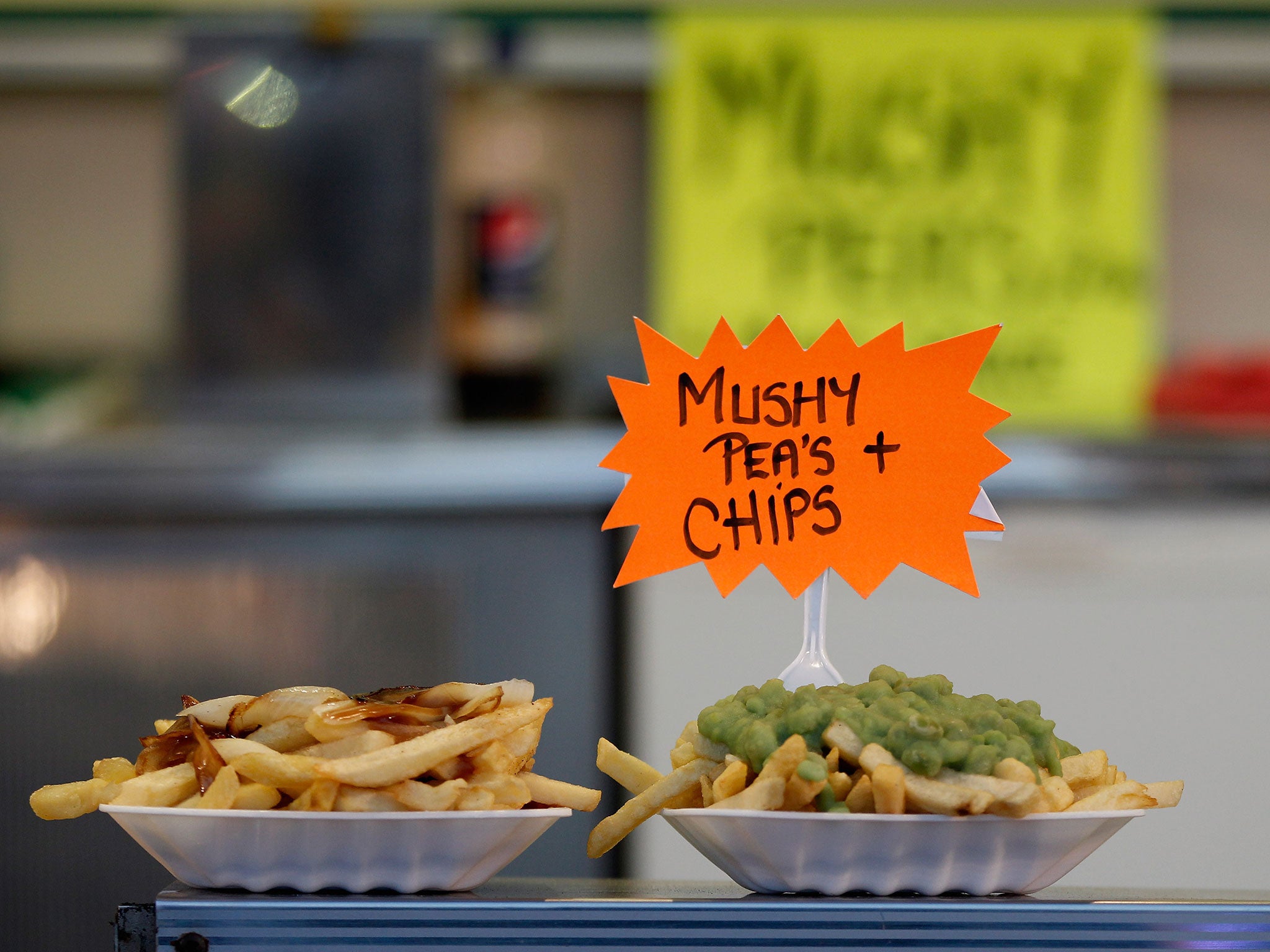 Mushy peas, chips and bad punctuation