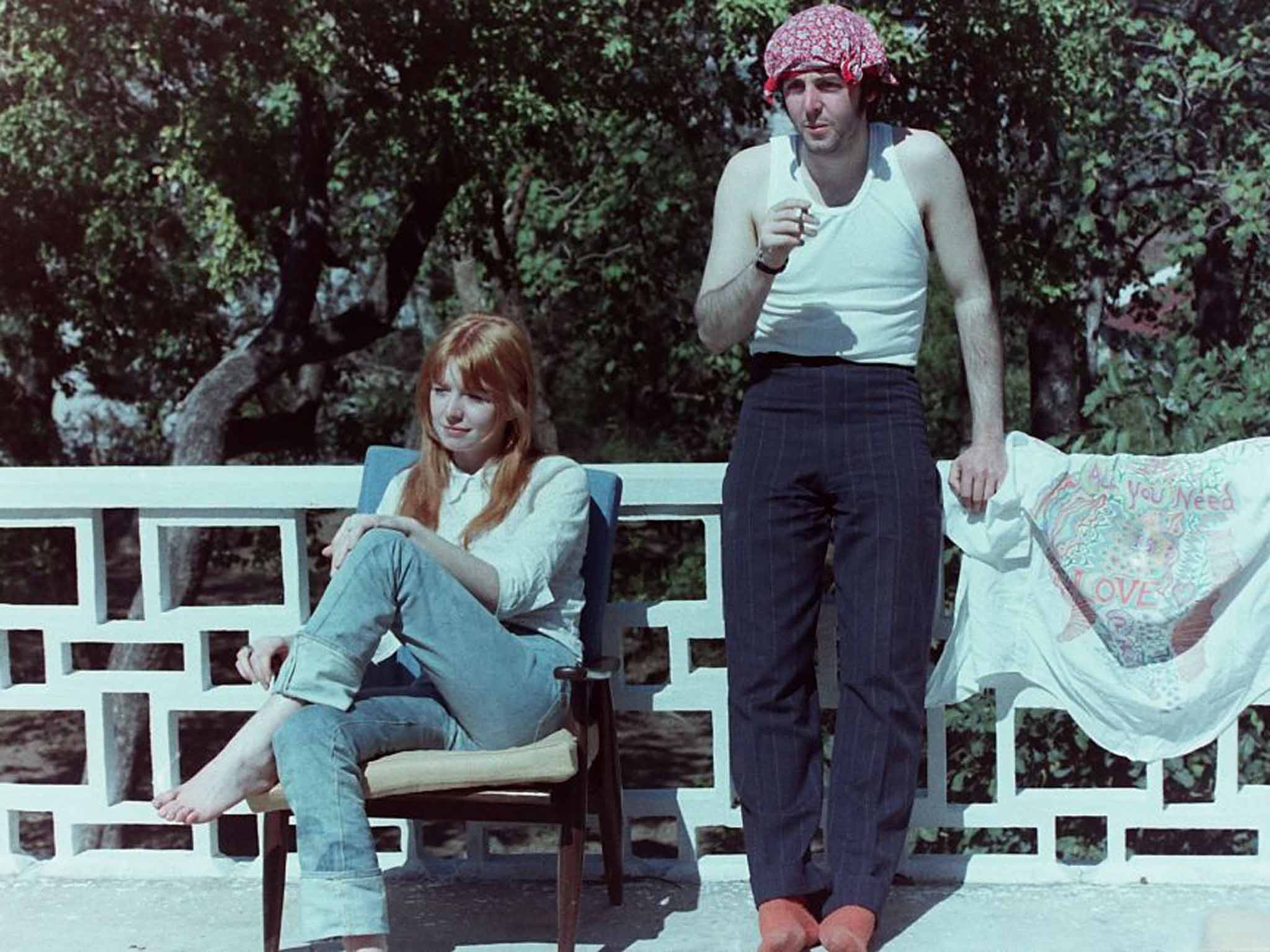 Paul 'being very Liverpool' with Jane Asher