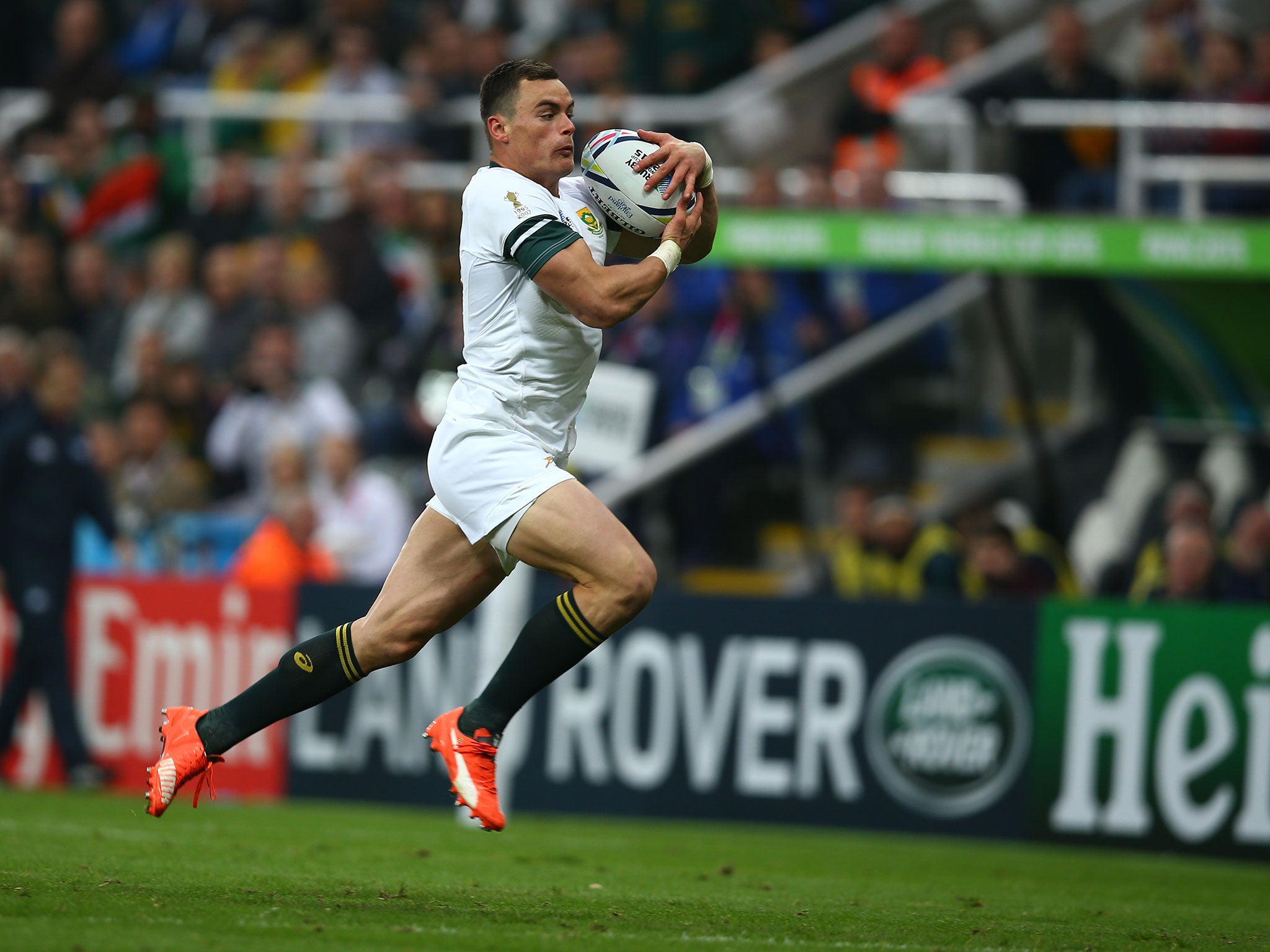 Jesse Kriel in action for South Africa against Scotland