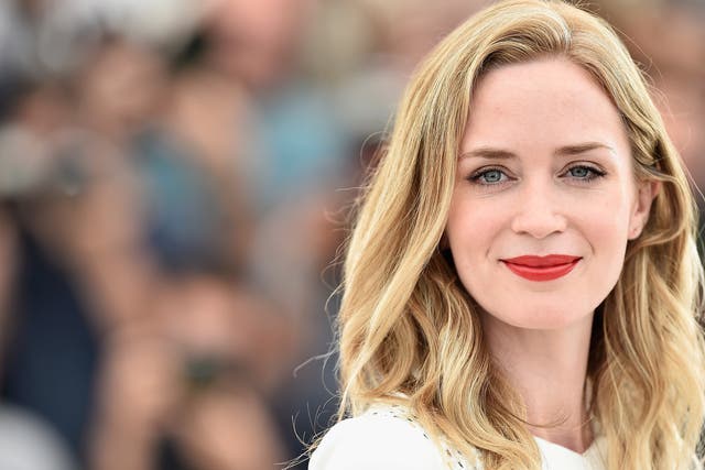 Emily Blunt attends a photocall for 'Sicario' during the 68th annual Cannes Film Festival