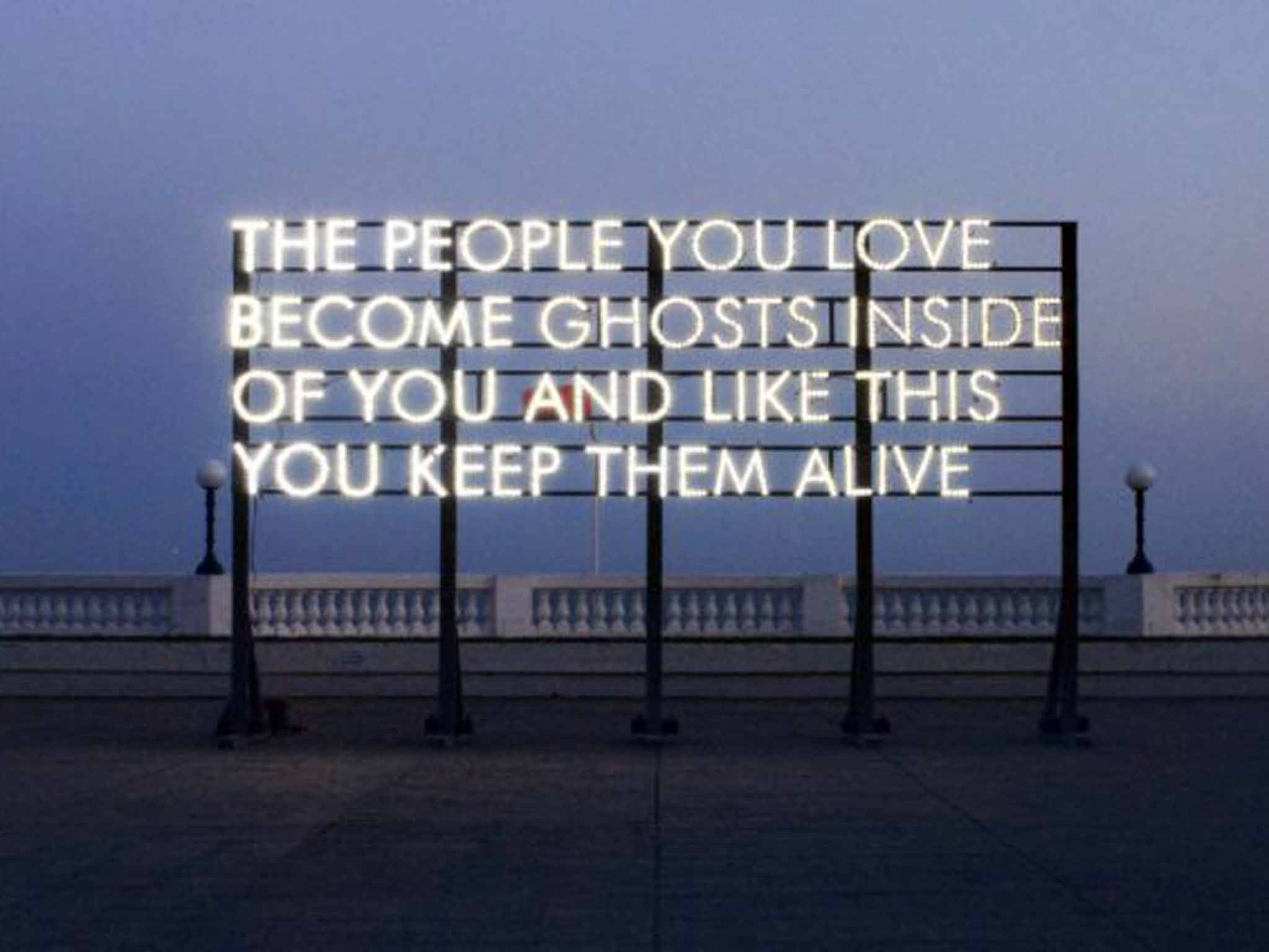 Installation poetry makes Robert Montgomery a canny choice for National Poetry Day