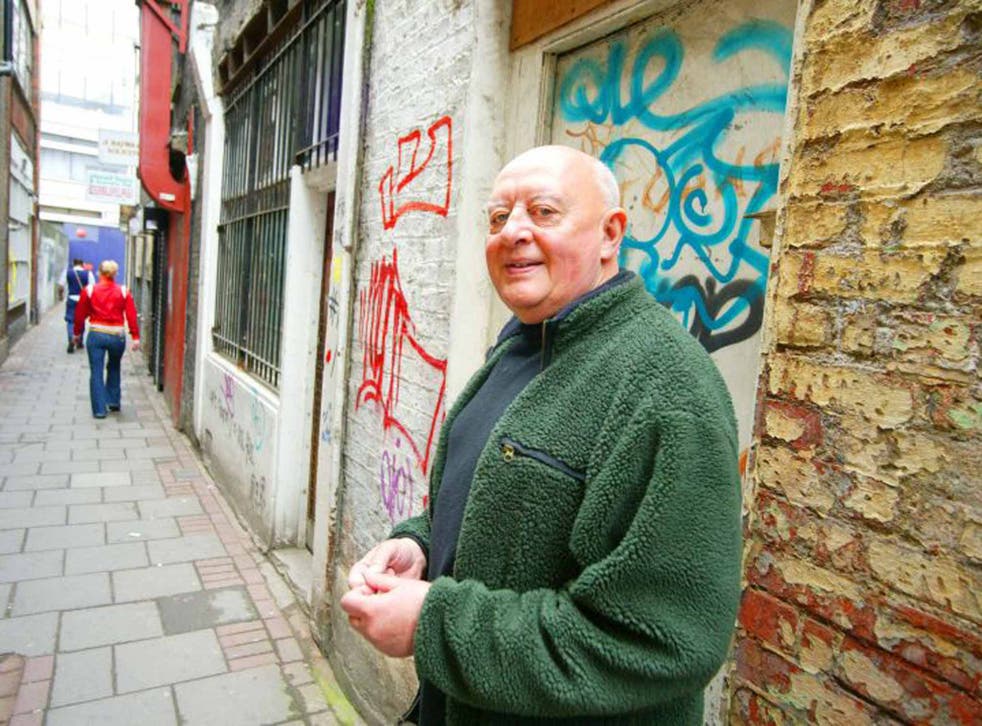 Leech in east London in 2004: he had a burning, inclusive passion for those on the margins of society