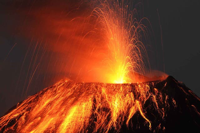A volcanic eruption is always an awe-inspiring and terrifying sight