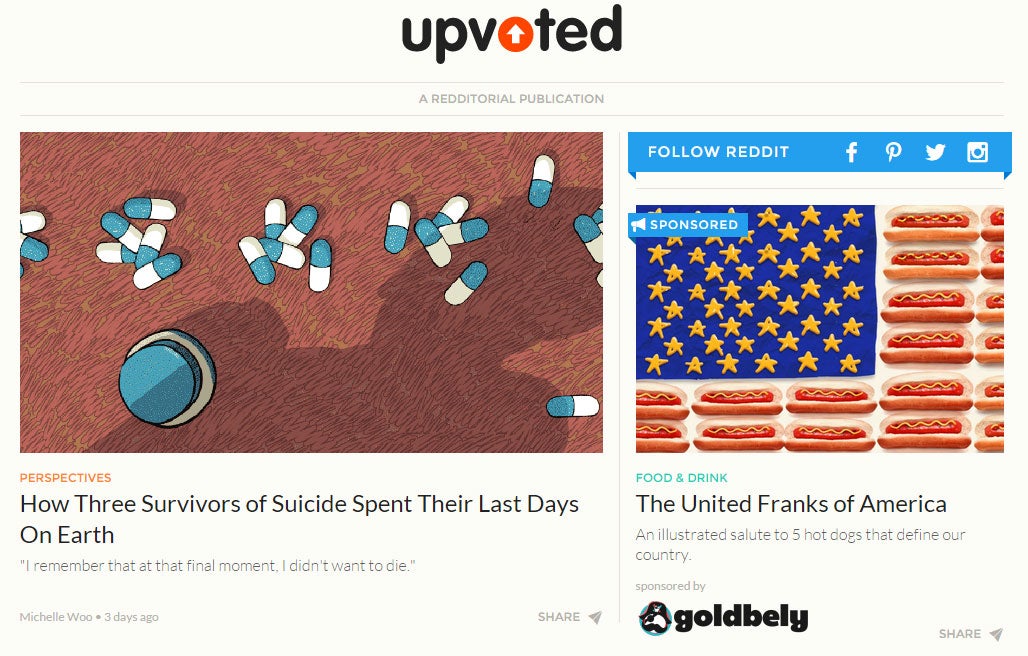 Upvoted could be a new way for Reddit to make money
