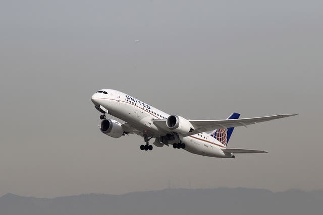 The United Airlines flight was forced to change its course